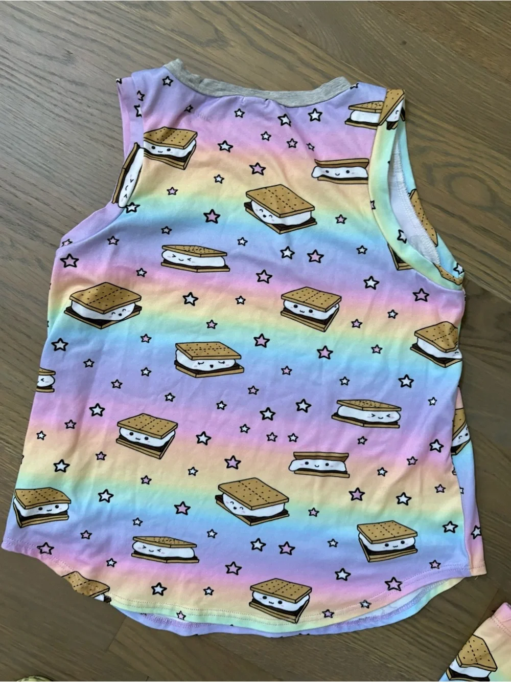 Teen Rainbow S'mores Pajama Set - Sleeveless Top & Leggings